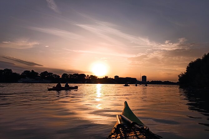 Belgrade sunset kayak tour - Zemunski kej, Belgrade’s riverfront starting view