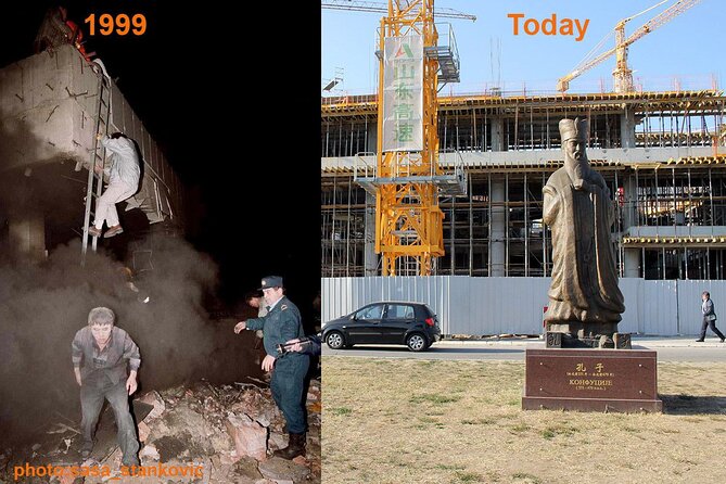 NATO Bombing of Belgrade Private Tour - RTS and the monument called Why?