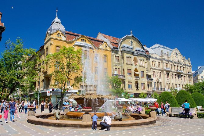 Private Day Trip to Timisoara from Belgrade - Union Square and two churches facing one another