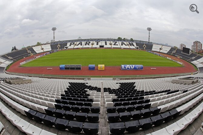 Private Red Star-Partizan Stadium Tour in Belgrade - Partizan Stadium and a Walk onto the Field